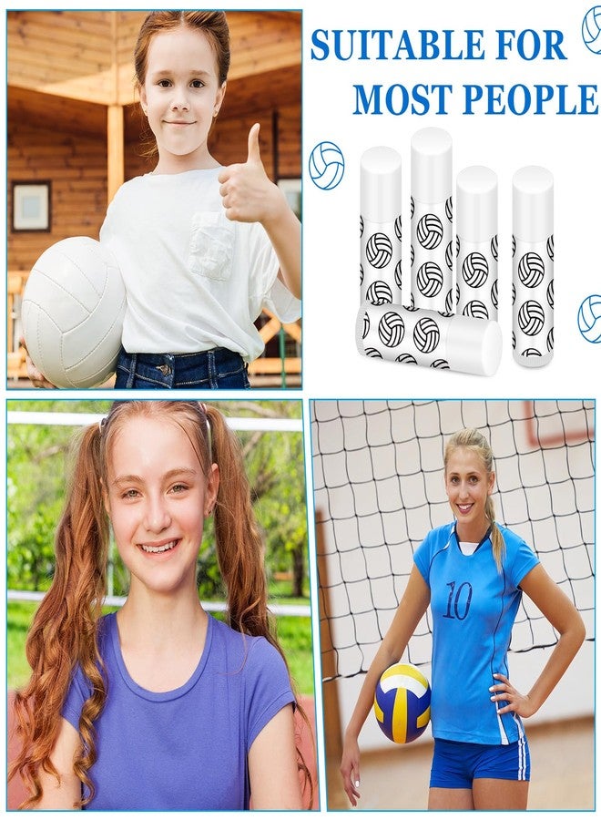 Heigble 24 Pcs Volleyball Lip Balm for Volleyball Team Gifts Sports Moisturizing Jasmine Taste Lipstick for Women Players Sports Fans Party Favors Supplies - Image 5